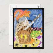 Psychedelic Brunch Postcard Postkarte (Vorne/Hinten)