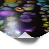 Psychedelic Bubble Burst Abstrakt Daisies Fotodruck (Ecke)