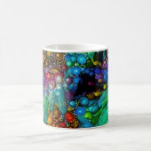 Psychedelic Bubble Burst Abstrakt Daisies Kaffeetasse (Mittel)