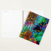 Psychedelic Bubble Burst Abstrakt Daisies Planer (Anzeige)