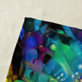 Psychedelic Bubble Burst Abstrakt Daisies Strandtuch (Beispiel)