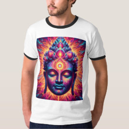 Psychedelic Buddha Art  - Vibrant Third Eye  T-Shirt