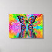 Psychedelic Butterfly Leinwanddruck (Vorderseite)
