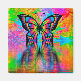 Psychedelic Butterfly Magnet