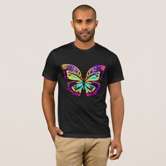 Psychedelic Butterfly T-Shirt (Vorne ganz)