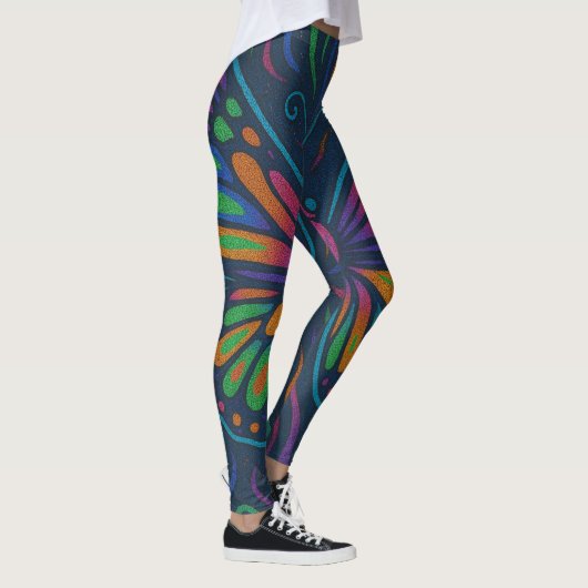 Psychedelic Butterfly Vibes Leggings (Rechts)