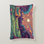 Psychedelic camping cushion dekokissen (Vorderseite(Vertikal))