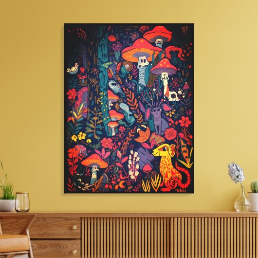 Psychedelic canvas print leinwanddruck (Insitu (Wohnzimmer))