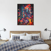 Psychedelic canvas print leinwanddruck (Insitu (Schlafzimmer))