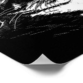 Psychedelic Cat Festival Edm Trippy Illusion Kitty Poster (Ecke)