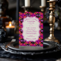 Psychedelic Cat Halloween Baby Shower