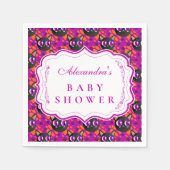 Psychedelic Cat Halloween Baby Shower Serviette (Vorderseite)