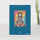 Psychedelic Cat Karte (Rückseite)