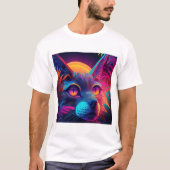 Psychedelic Cat T-Shirt (Vorderseite)