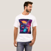 Psychedelic Cat T-Shirt (Vorne ganz)