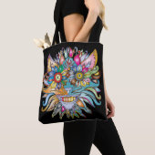 Psychedelic Cat Totbag Tasche (Von Nahem)