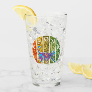 Psychedelic Cat - Trippy Feline Art Glas