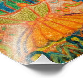 Psychedelic Cat von Louis Wain Fotodruck (Ecke)