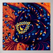 "Psychedelic Cat" von Louis Wain Poster (Vorne)