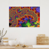 Psychedelic Chaos Poster (Küche)