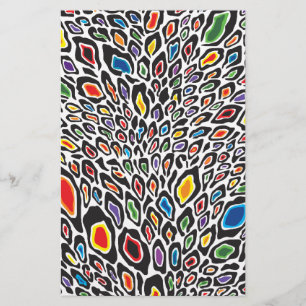 Psychedelic Cheetah Briefpapier