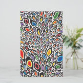 Psychedelic Cheetah Briefpapier (Stehend Vorderseite)