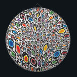 Psychedelic Cheetah Dartscheibe<br><div class="desc">psychedelisches Gepardmuster</div>