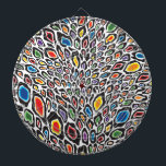 Psychedelic Cheetah Dartscheibe<br><div class="desc">psychedelisches Gepardmuster</div>