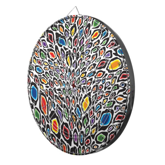 Psychedelic Cheetah Dartscheibe (Vorderseite rechts)
