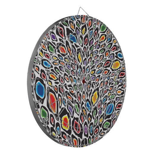 Psychedelic Cheetah Dartscheibe (Vorderseite Links)