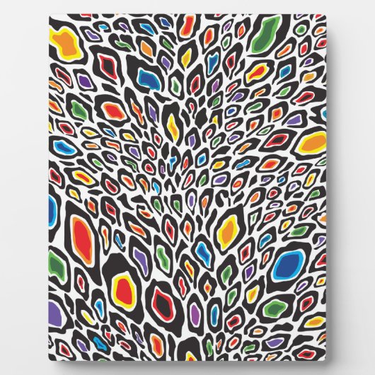 Psychedelic Cheetah Fotoplatte (Vorderseite)