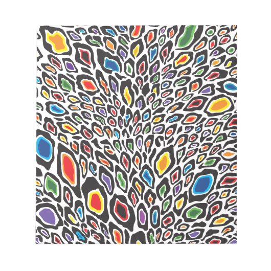 Psychedelic Cheetah Notizblock (Vorderseite)