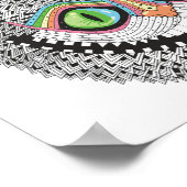 Psychedelic Cheshire Cat Poster (Ecke)