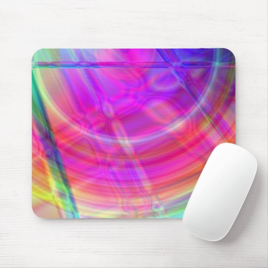 Psychedelic Circle Mousepad (Mit Mouse)
