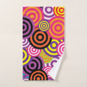 Psychedelic Circles Badehandtuch Set (Handtuch)