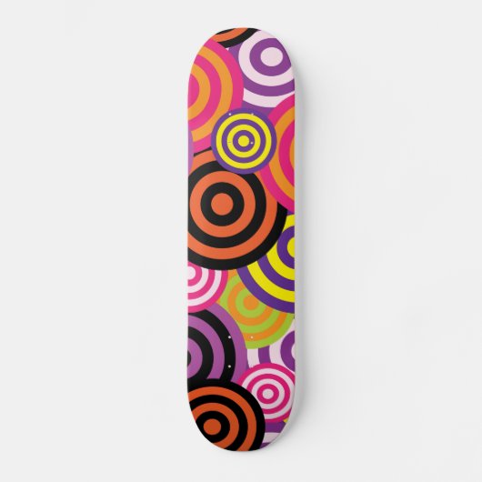 Psychedelic Circles Skateboard (Vorderseite)