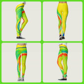 Psychedelic Citrus Bright farbenfroh Leggings