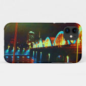 🌌 🌉 🌙 Psychedelic City Nightscape Fabulous Case-Mate iPhone Hülle (Rückseite (Horizontal))