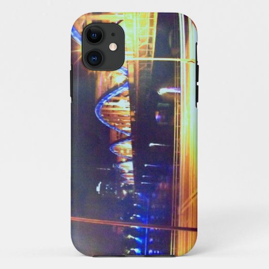🌌 🌉 🌙 Psychedelic City Nightscape Fabulous Case-Mate iPhone Hülle (Rückseite)
