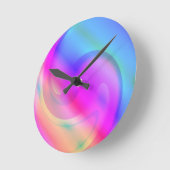 Psychedelic Clock Runde Wanduhr (Winkel)