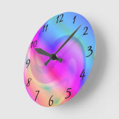 Psychedelic Clock Runde Wanduhr (Winkel)