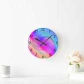 Psychedelic Clock Runde Wanduhr (Zuhause)