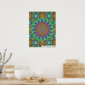 Psychedelic Colors Design 7 Poster (Küche)
