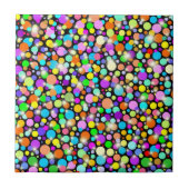 Psychedelic Colors Spheres Fliese (Vorderseite)