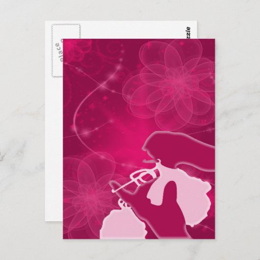 Psychedelic Crochet Postkarte (Vorne/Hinten)