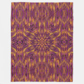 Psychedelic Daisy 1 Fleecedecke (Vorderseite)