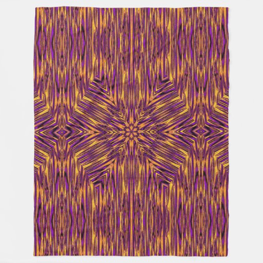 Psychedelic Daisy 1 Fleecedecke (Vorderseite)