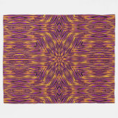 Psychedelic Daisy 1 Fleecedecke (Vorderseite (Horizontal))