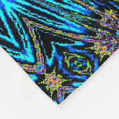 Psychedelic Daisy 2 Fleecedecke (Ecke)