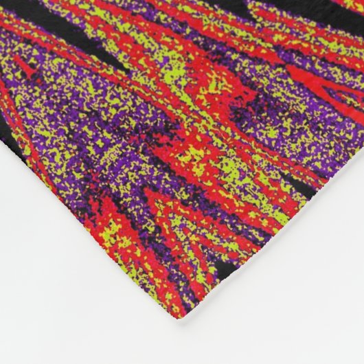 Psychedelic Daisy 3 Fleecedecke (Ecke)